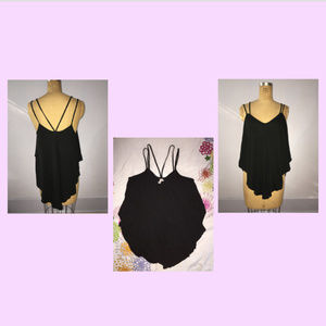 Black Free People Flowy Tank